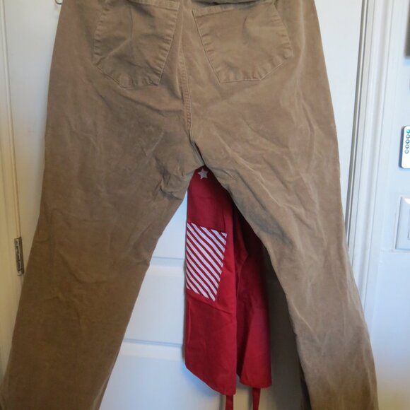 Woman Within 22W Straight Leg Beige/Light Brown Corduroy Pants - Picture 4 of 4